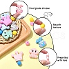 31Pcs 18 Styles Cartoon Animal Food Grade Eco-Friendly Silicone Beads SIL-YW0001-32-3