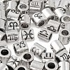 120Pcs 12 Style Alloy European Beads FIND-LS0001-12-4