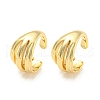 Rack Plating Brass Cuff Earrings EJEW-A028-51G-1