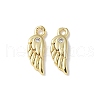 Brass Micro Pave Cubic Zirconia Charms KK-U057-16G-1