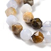 Natural Blue Chalcedony Beads Strands G-NH0021-A11-01-4