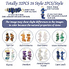  32Pcs 16 Style Natural Mixed Gemstone Chips Connector Charms FIND-TA0003-22-9