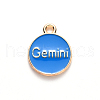 Alloy Enamel Pendants X-ENAM-S124-01A-02I-3