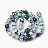 Dyed Natural Fire Crackle Agate Beads Strands G-T098-02C-05-2