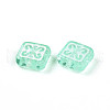 Transparent Acrylic Beads TACR-T028-53-2