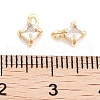 Brass with Cubic Zirconia Pendant KK-P271-41G-A-3