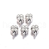 Tibetan Style Alloy European Beads TIBE-S314-100AS-RS-2