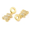 Brass with Cubic Zirconia Pendants KK-K343-02G-2
