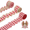 Cheriswelry 3Roll 3 Style Polyester & Hemp Ribbon OCOR-CW0001-01-2