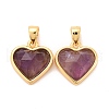 Natural Amethyst Charms G-E538-02G-03-2