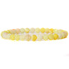 Natural Yellow Agate Round Beaded Stretch Bracelet SF8562-26-1-1