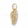 Rack Plating Brass Micro Pave Cubic Zirconia Pendants KK-G451-06G-2