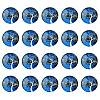 Half Round/Dome Tree Pattern Glass Flatback Cabochons for DIY Projects GGLA-YW0001-14K-1