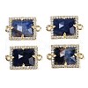 Natural Sodalite Faceted Rectangle Links G-I375-07G-02-1
