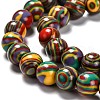 Synthetic Malachite Beads Strands X-G-I199-32-10mm-G-5