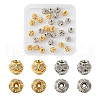 Craftdady 30 Pcs 2 Colors Brass Beads RB-CD0001-02-9