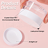 CRASPIRE 8Pcs Transparent Plastic Empty Portable Facial Cream Jar CON-CP0001-015A-6