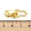 Brass Clear Cubic Zirconia Fold Over Clasps KK-Z078-40G-3