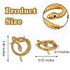 5Pcs Brass Micro Pave Clear Cubic Zirconia Pendants ZIRC-SZ0002-89-2