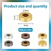 GOMAKERER 300Pcs 6 Colors Tibetan Style Alloy Spacer Beads TIBEB-GO0001-02-2