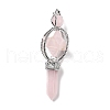 Natural Rose Quartz Big Pendants G-I322-07P-03-2