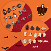   28Pcs 14 Style Alloy Enamel Pendants ENAM-PH0002-35-4