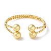 Rack Plating Brass Double Layer Cuff Bangles BJEW-H326-02G-2