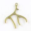 Deer Antler Zinc Alloy Big Pendants PALLOY-R065-075-FF-1