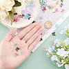 Transparent Spray Painted Glass Charms GLAA-PH0007-79-2