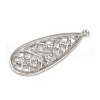 Brass Micro Pave Cubic Zirconia Pendants KK-M322-34P-2
