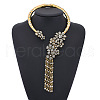 Alloy Rhinestone Choker Necklaces FS-WG92D2C-01-1