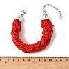 Glass Seed Multi-strand Bracelets BJEW-H204-01P-3