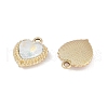 UV Plating Alloy with Mixed Color Glass Rhinestone Pendants FIND-M018-36G-2