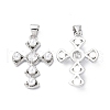 Eco-Friendly Brass Micro Pave Cubic Zirconia Pendants KK-F845-42P-1
