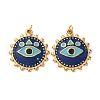 304 Stainless Steel Enamel Pendants STAS-U061-35G-03-1