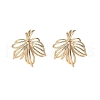 Brass Stud Earrings Finding for Women KK-A244-12G-1