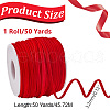 HOBBIESAY 50 Yards Single Face Velvet Ribbon OCOR-HY0001-16C-2