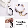 100Pcs 15mm Silicone Beads Cow Print Zebra Print Leopard Print Animal Print Silicone Beads Bulk for Keychain Bracelet Necklace DIY Crafting Making JX311A-6