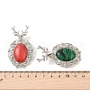 Synthetic Mixed Gemstone Pendants G-A226-02P-B-3