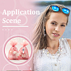 Plastic Pearl & Acrylic Pendant Decoration HJEW-UN00021-6