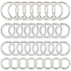 SUNNYCLUE 32Pcs 4 Styles Zinc Alloy Spring Gate Rings FIND-SC0005-23-1