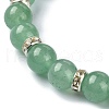 Natural Mixed Gemstone Round Beaded Stretch Bracelet BJEW-JB10028-4