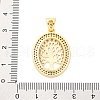 Brass Micro Pave Cubic Zirconia Pendants KK-D325-59G-01-3