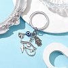 Resin & Tibetan Style Alloy Keychains KEYC-JKC00780-03-2