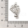 Brass Fold Over Clasps KK-K389-119P-3