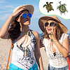 AHADERMAKER 4Pcs 2 Style Alloy Rhinestone Brooch JEWB-GA0001-24-6