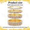 ANATTASOUL 8Pcs 8 Style Crystal Rhinestone Tennis Bracelets Set BJEW-AN0001-51-7