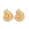 Ocean Theme Brass Charms KK-F902-07B-G-1