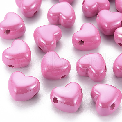 Opaque Acrylic European Beads X-MACR-S372-03B-26-1