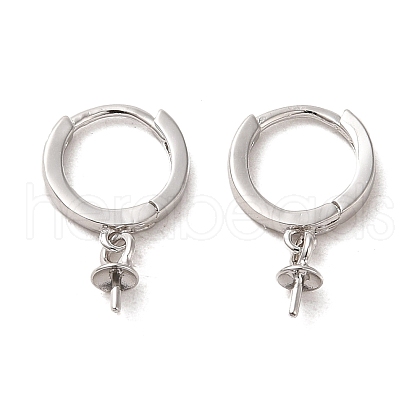 925 Sterling Silver Hoop Earrings Findings STER-Z007-04P-1